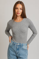 Long Sleeve bodysuit grey