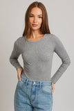 Long Sleeve bodysuit grey