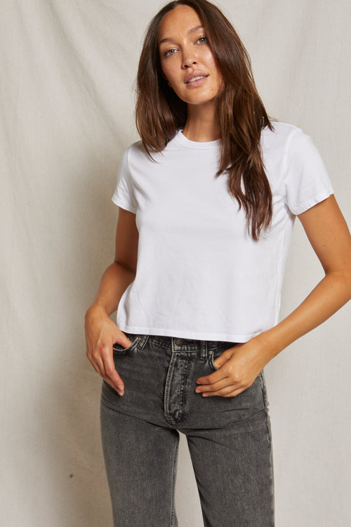 Springsteen white baby tee