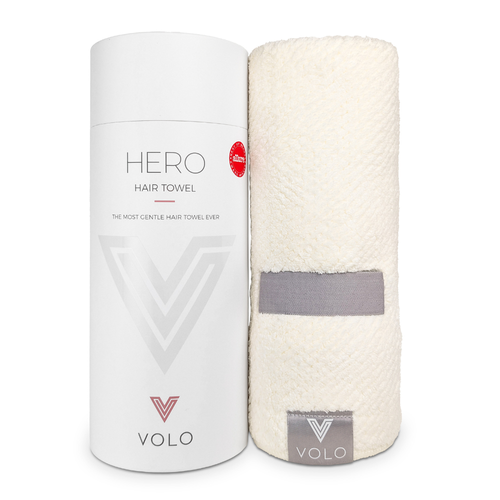 VOLO Hero Hair Towel- Salt White