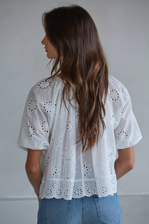 Zadie Eyelet Top