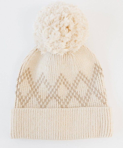 Elio Pom Beanie: Cream