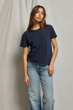Harley navy crew tee