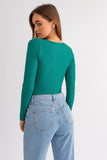 Long Sleeve bodysuit green