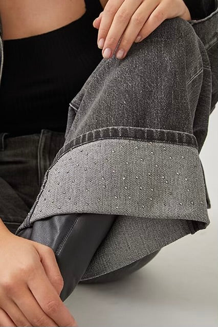 Tribecca wide cuff jean diamond