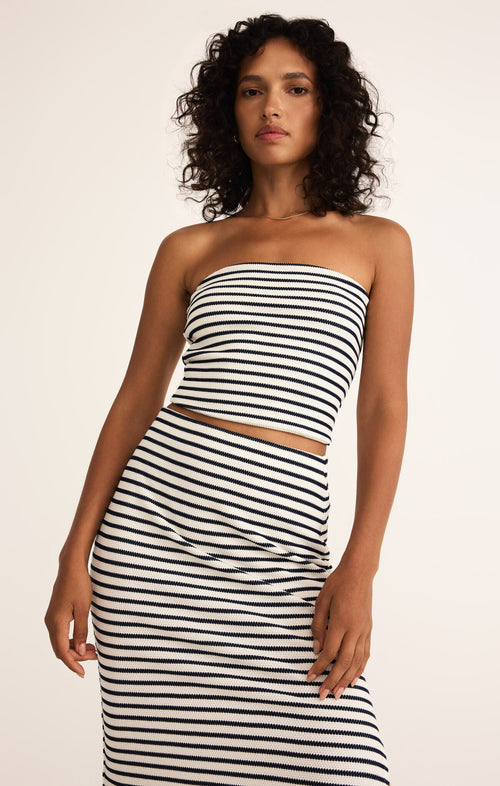 Zena striped tube top