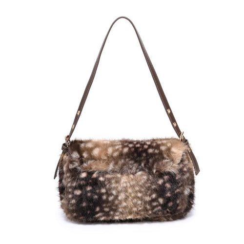 Beverly - Faux Fur Crossbody: Fawn Brown