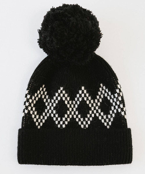 Elio Pom Beanie: Black