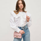 Winona Quilted Crossbody: Blush