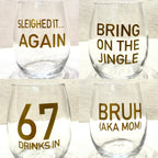Festive Wine Glasses - Various