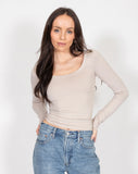 Oyster scoop neck tee