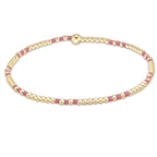 enewton hope joy pattern 2mm bead bracelet - pink