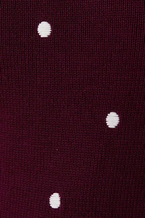 Lelia short sleeve polka dot top