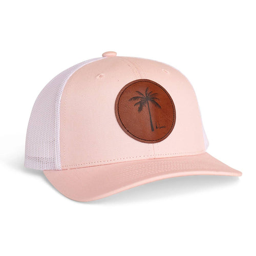Trucker Hat - Pink/White Palm