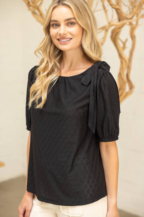 Annabelle Bow Knit Top