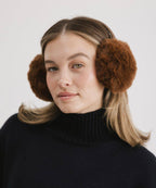 Leena Faux Fur Earmuff: Brown
