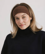 Payton Winter Headband: Chocolate