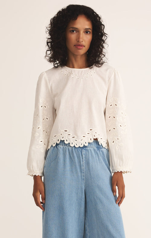 Amelia white top