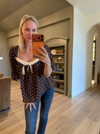 Maisie polka dot blouse