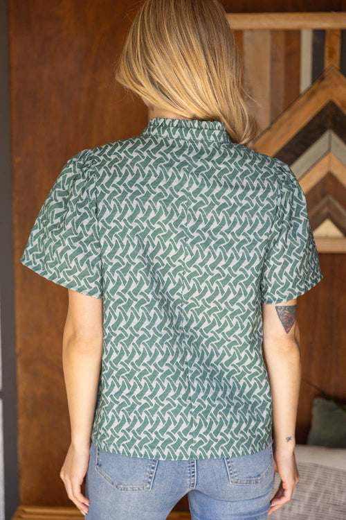 Maisie Ruffled Neck Top