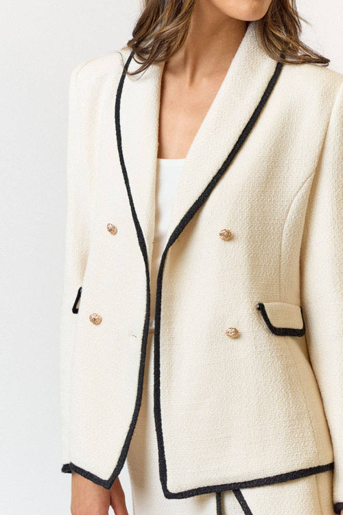 Krista cream blazer