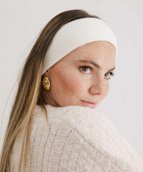 Payton Winter Headband: Ivory