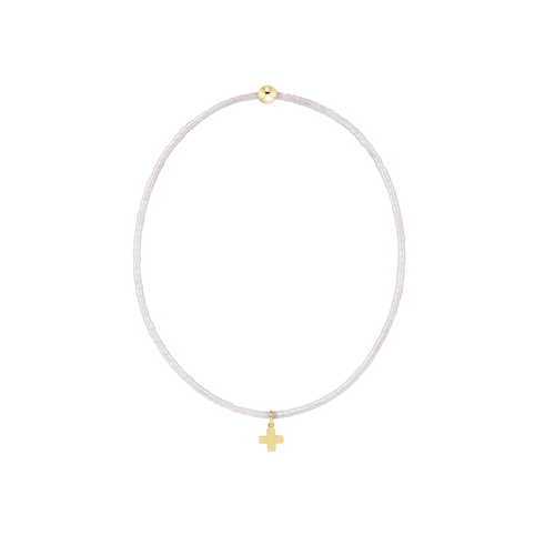 enewton Hope signature cross bracelet - Silky white