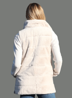 Long side zip vest