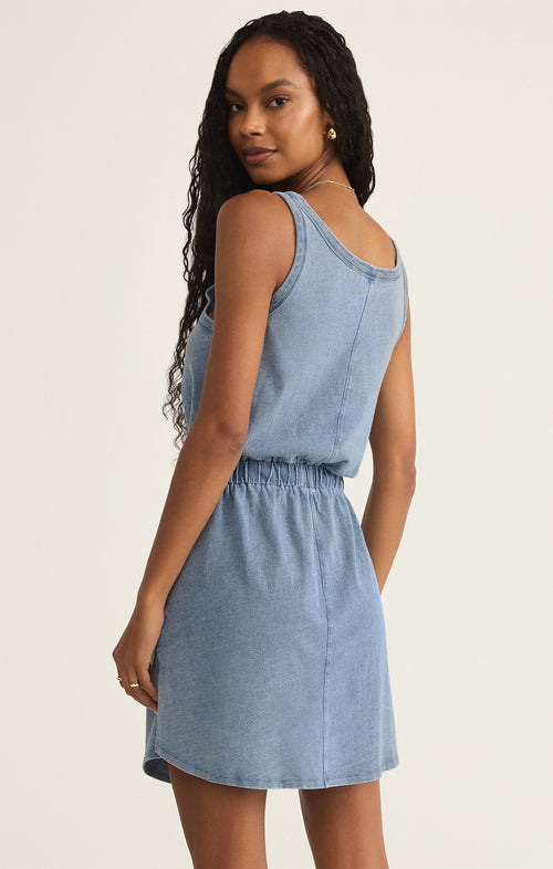 kelly denim mini dress