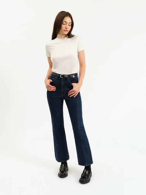 Soho high rise ankle flare