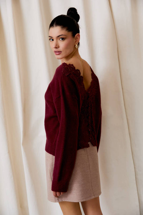 Eve lace back sweater
