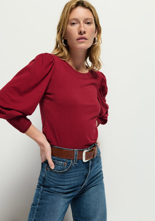 Loren Peasant tee danish red