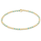 enewton hope joy pattern 2mm bead bracelet - mint