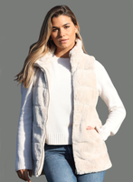 Long side zip vest