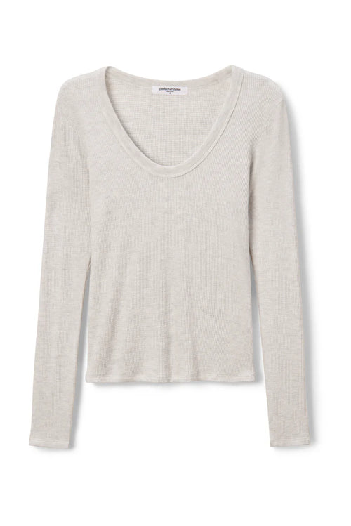 Esme waffle tee in ash