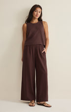 Eva linen top chocolate