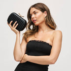 Allison Evening Bag: Black