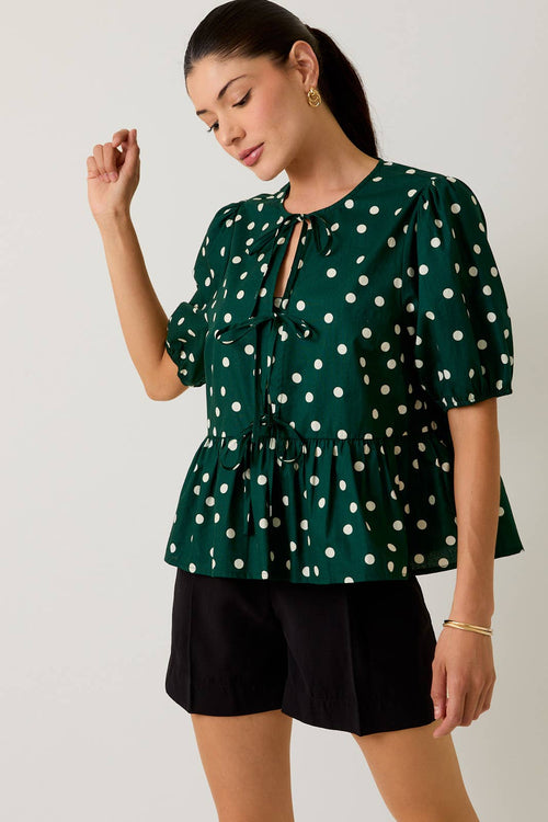 Andy polka dot blouse