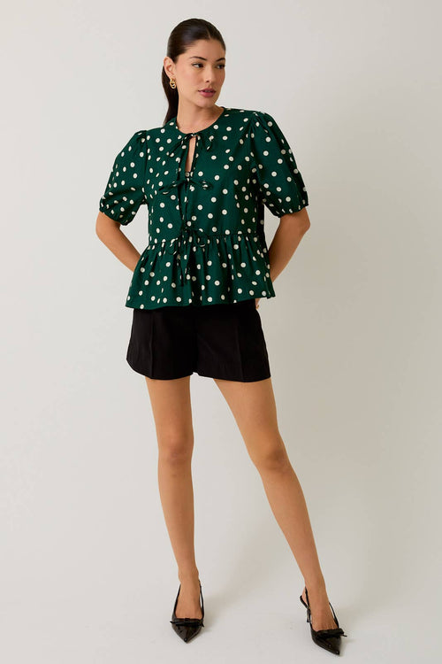Andy polka dot blouse