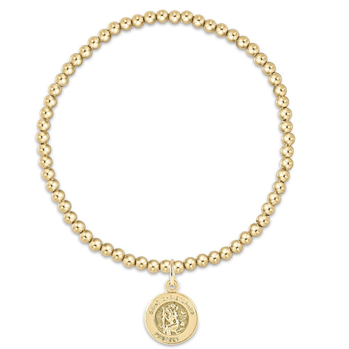 Enewton classic gold bracelet 3mm- Protection Gold disc