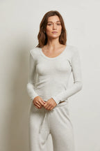 Esme waffle tee in ash