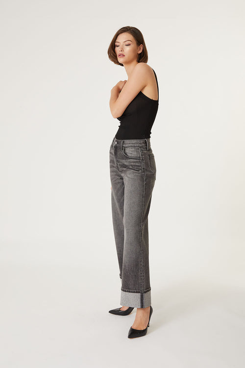 Tribecca wide cuff jean diamond