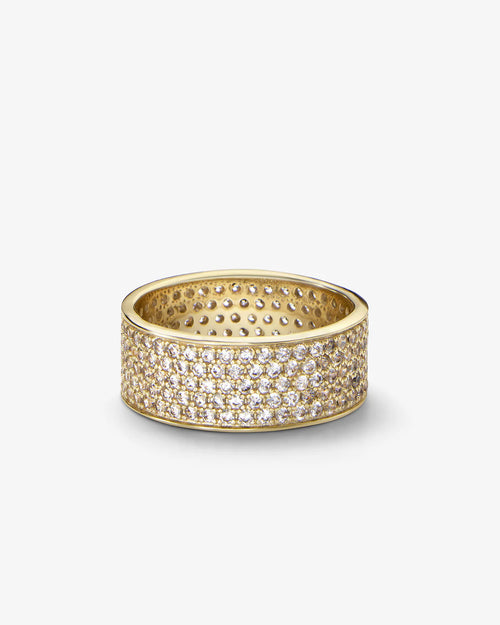 Slick pave ring