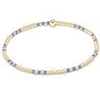 enewton hope joy pattern 2mm bead bracelet - bright blue