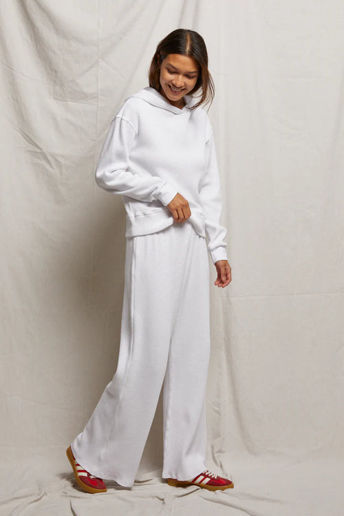 Shane white waffle pants