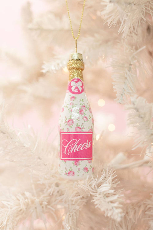 Champagne Christmas Ornament