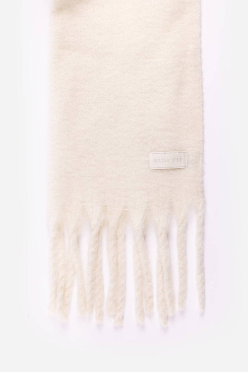 Mik Oversized Scarf: Off White