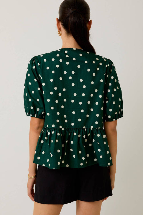 Andy polka dot blouse