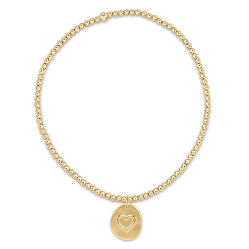 enewton classic gold bracelet - inspire love small charm