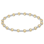 enewton classic sincerity pattern 4mm bead bracelet - mixed metal